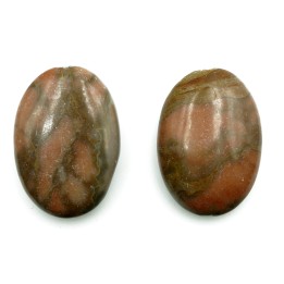 Piedra natural 18x25mm Oval Coco Jasper