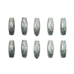 Barril 17x7mm de plastico para collar pulsera y aretes