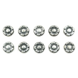 Flor plana 11x4mm de plastico para collar pulsera y aretes