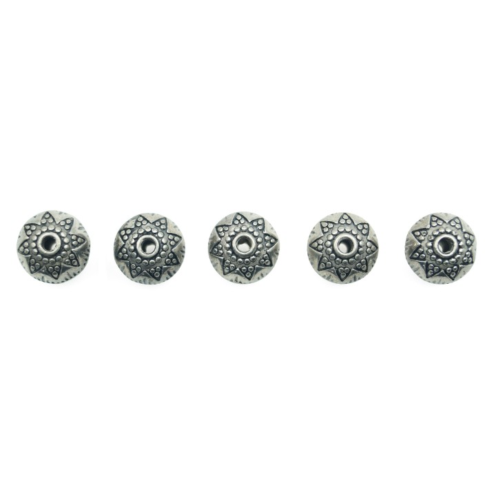 Bola grabada 10mm de plastico para collar pulsera y aretes