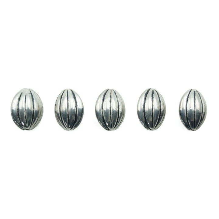 Oval abombada 13x14mm de plastico para collar pulsera y aretes