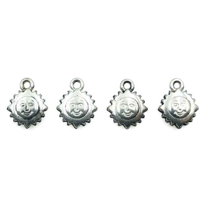 Sol con argolla 16x13x4mm de plastico para collar pulsera y aretes