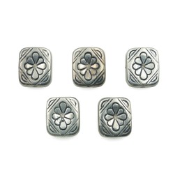 Rectangulo 13x11mm de plastico para collar pulsera y aretes