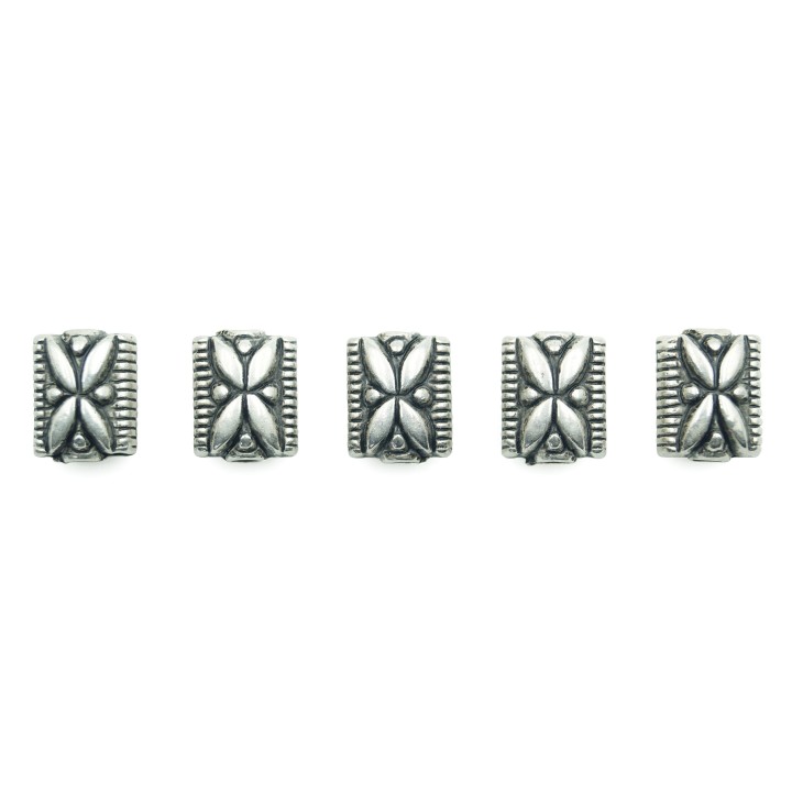 Rectangulo 13x10mm de plastico para collar pulsera y aretes