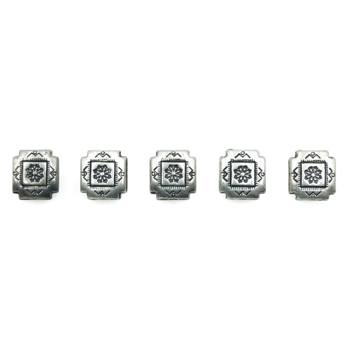 Cuadro plano 10x10mm de plastico para collar pulsera y aretes