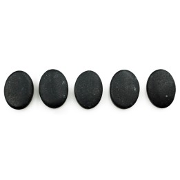 Piedra Natural 10x14mm Oval Black Stone