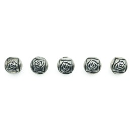 Flor 11mm de plastico para collar pulsera y aretes