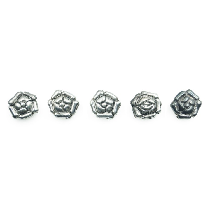 Flor plana 10x6mm de plastico para collar pulsera y aretes