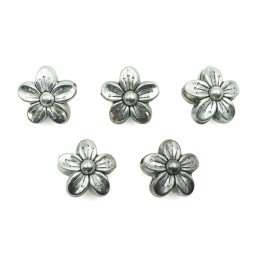 Flor 16x8mm de plastico para collar pulsera y aretes