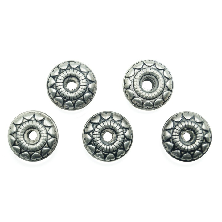 Rondel 19x8mm de plastico para collar pulsera y aretes