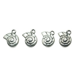 Caracol con argolla 16x13x7mm de plastico para collar pulsera y aretes