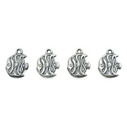 Pez con argolla 21x16x5mm de plastico para collar pulsera y aretes
