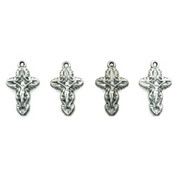 Cruz con argolla 25x15x4mm de plastico para collar pulsera y aretes