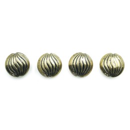 Redondo plano grabado 15x7mm de plastico para collar pulsera y aretes