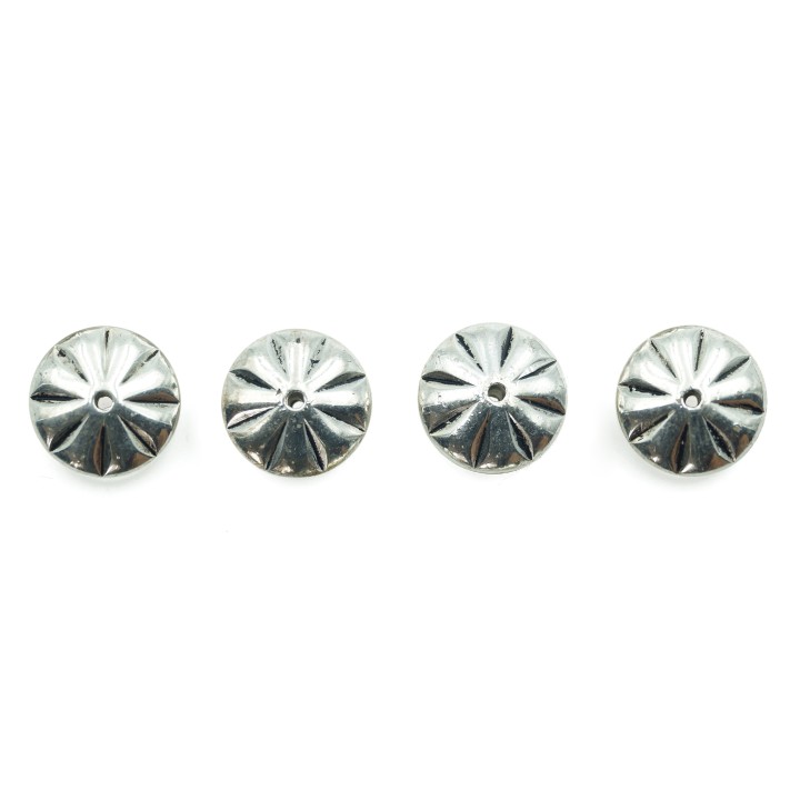 Redondo plano grabado 16x10mm de plastico para collar pulsera y aretes