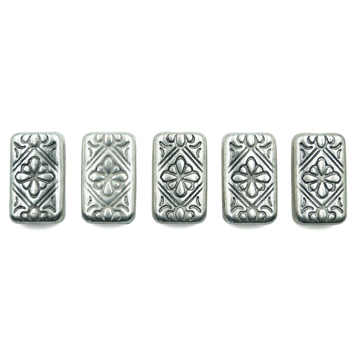 Rectangulo 22x14x6mm de plastico para collar pulsera y aretes