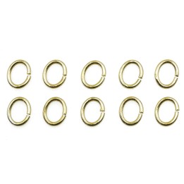 Argolla  6X5mm De Laton para Collar Y Pulsera Igp
