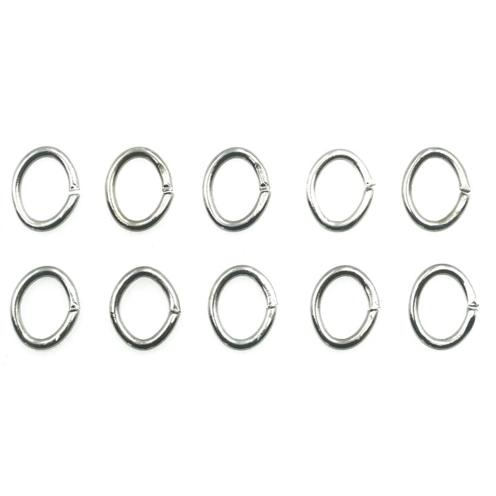 Argolla  6X5mm De Laton para Collar Y Pulsera Irp