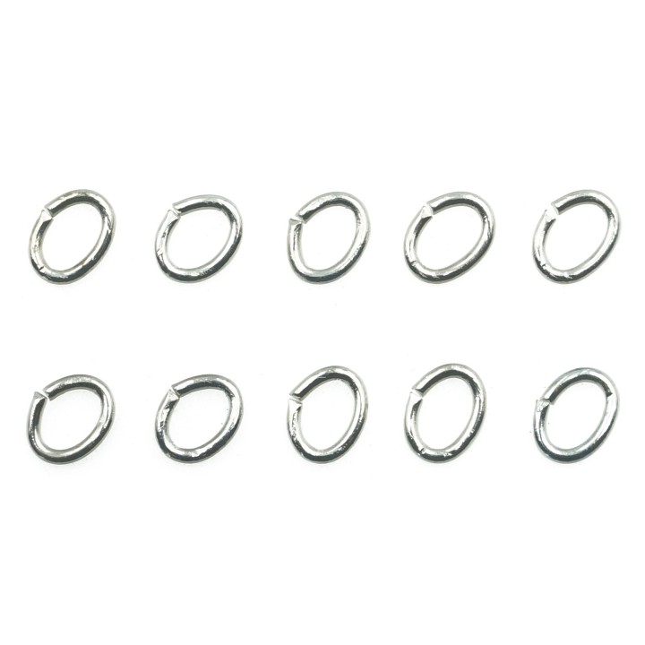 Argolla  4X3mm De Laton para Collar Y Pulsera Igp