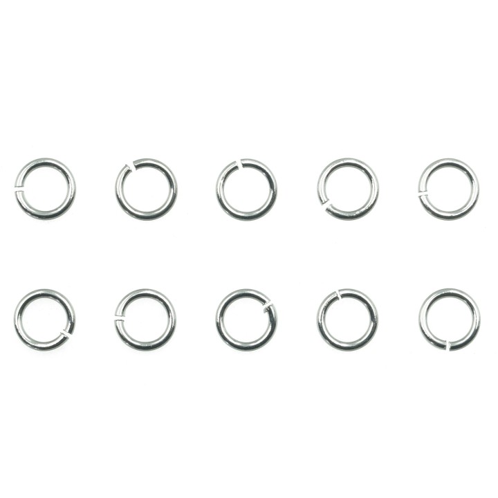 Argolla  4mm De Acero Inox para Collar Y Pulsera
