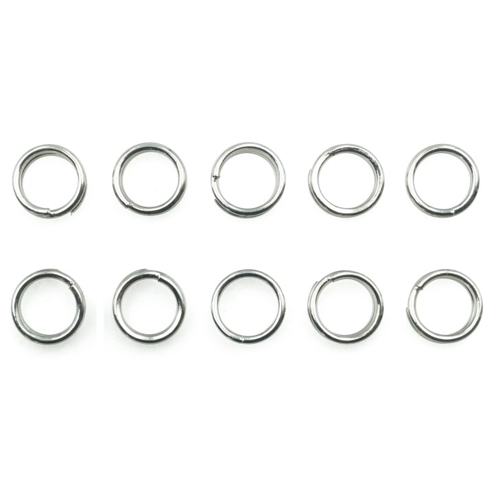 Argolla  6mm De Laton para Collar Y Pulsera Doble Igp