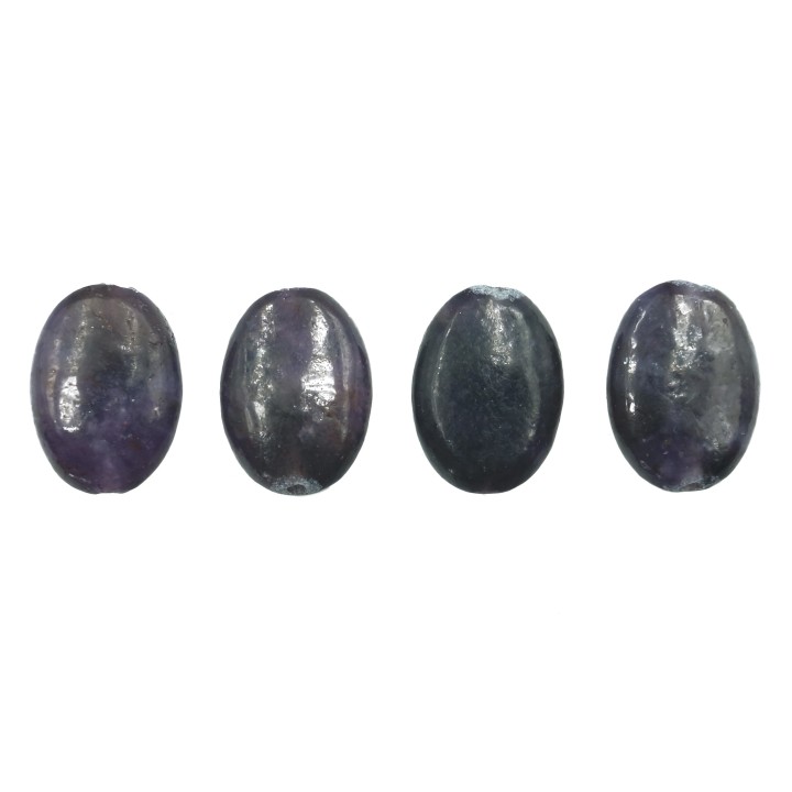 Piedra Natural 10x14mm Oval Dark Amatista