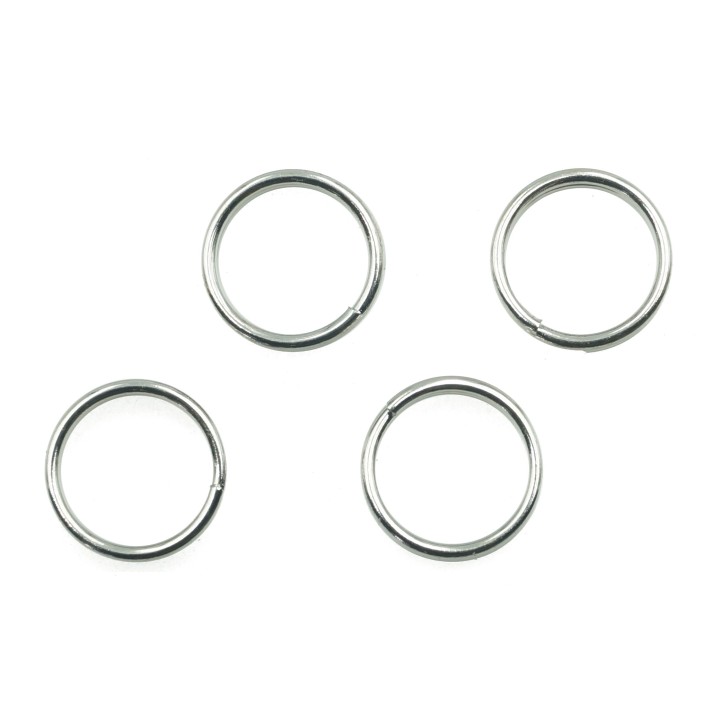 Argolla  8mm De Laton Doble para Collar Y Pulsera Irp
