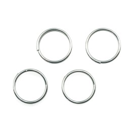 Argolla  9mm De Laton Doble para Collar Y Pulsera Irp