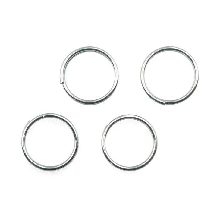 Argolla  9mm De Laton Doble para Collar Y Pulsera Irp