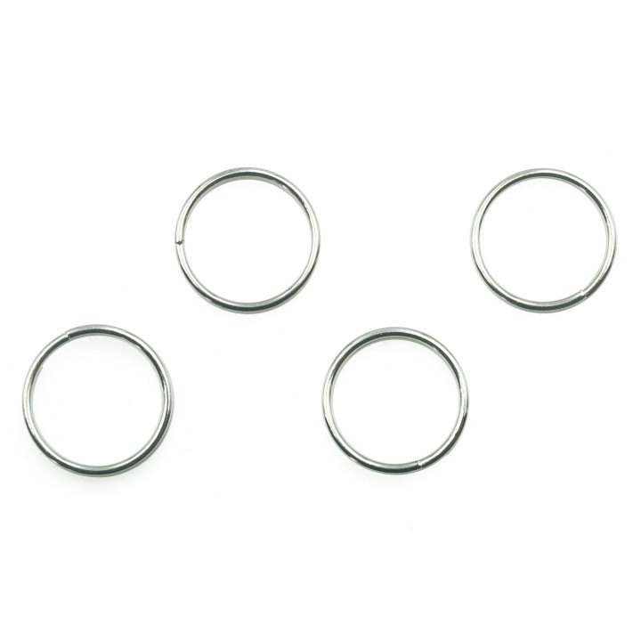 Argolla  10mm De Laton Doble para Collar Y Pulsera Irp