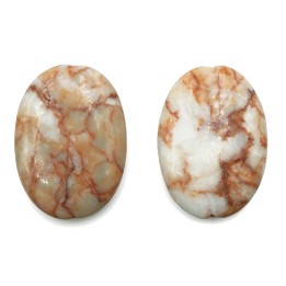 Piedra Natural 25x35mm Oval Red Picazo Jasper
