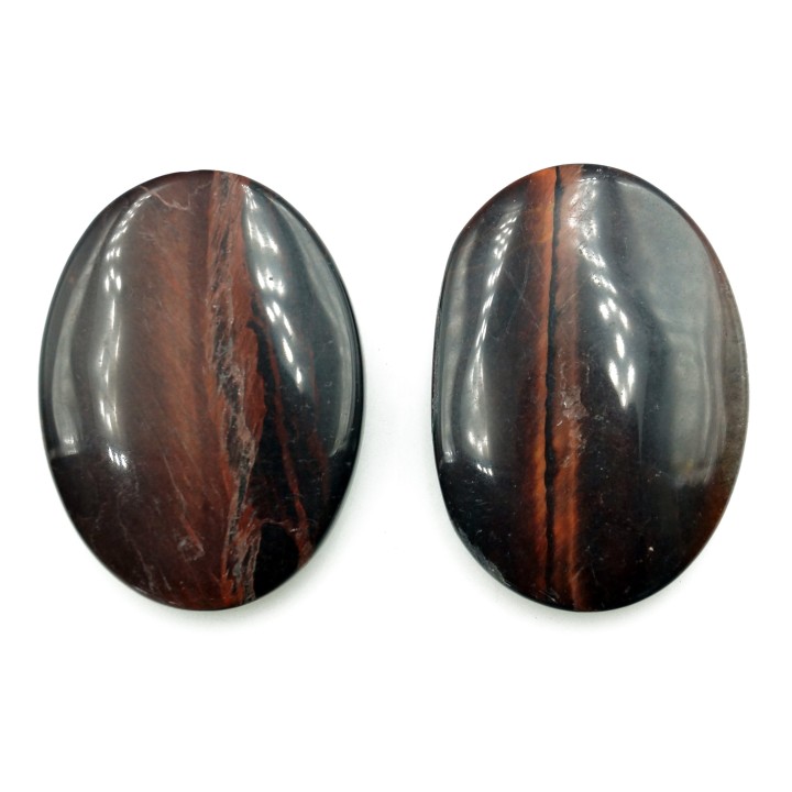Piedra Natural 22x30mm Oval Ojo de Tigre Red