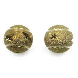 Bola perforada 10mm de laton para collar y pulsera