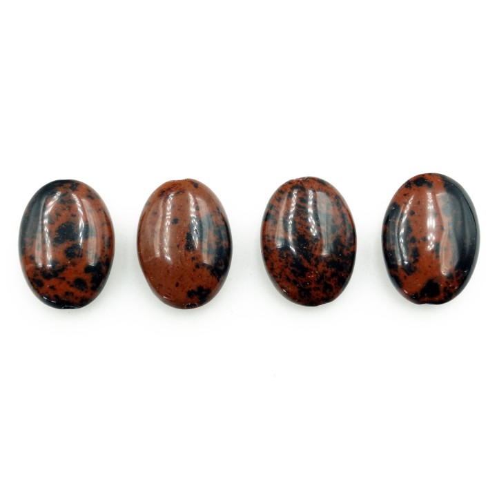 Piedra Natural 14x10mm Oval Mahogany