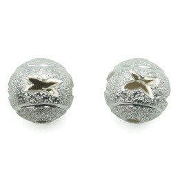 Bola perforada 10 mm de laton para collar y pulsera