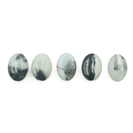 Piedra Natural 10x14mm Oval Black Gold Amazonite