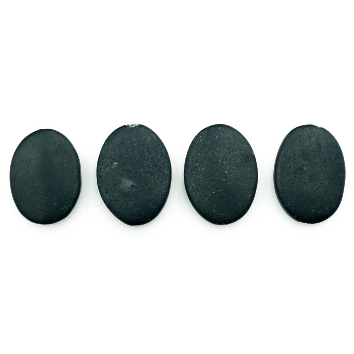 Piedra Natural 13x18mm Oval Black Stone