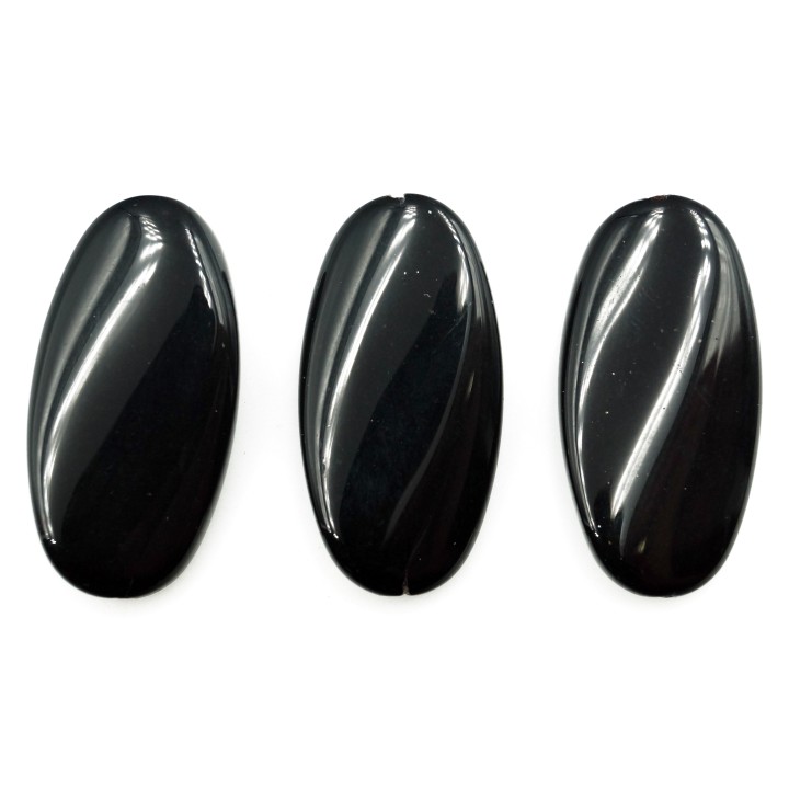 Piedra Natural 30x15mm Oval Onix