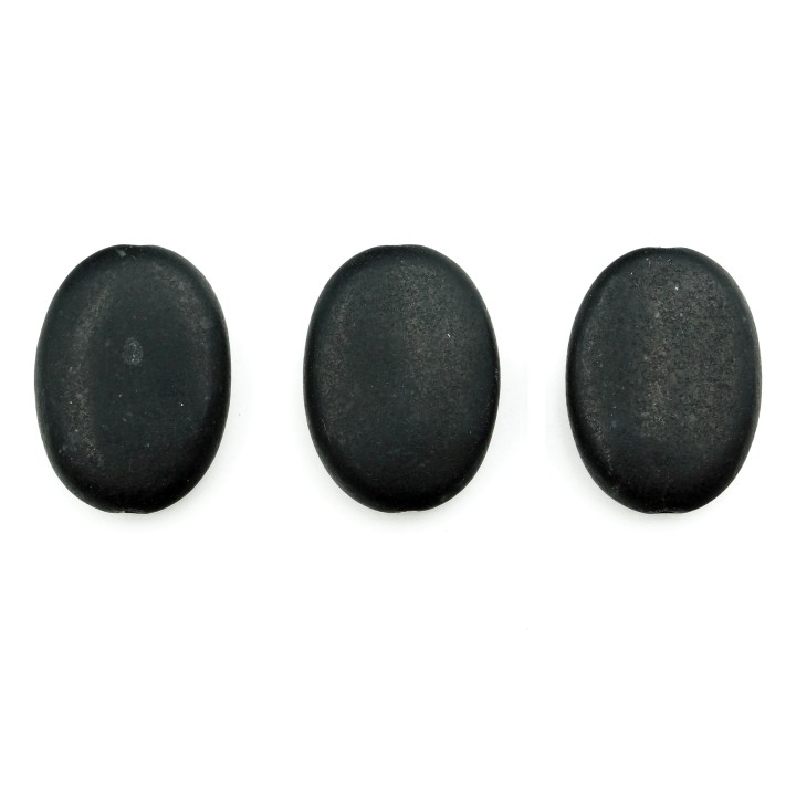 Piedra Natural 13x18mm Oval Black Stone