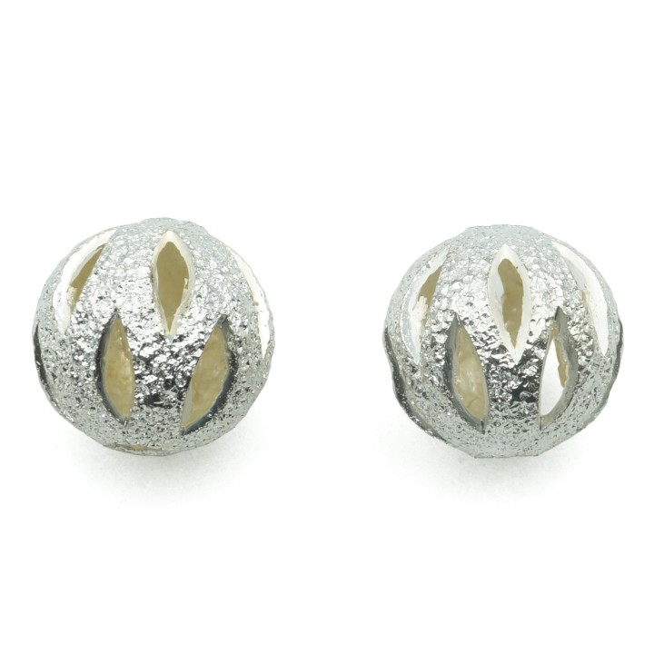 Bola perforada 10 mm de laton para collar y pulsera