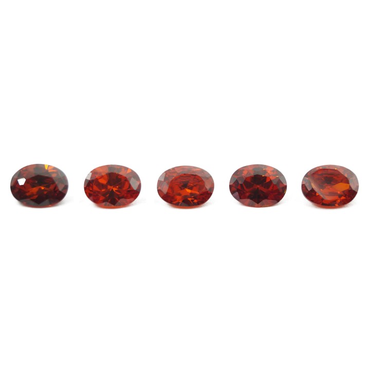 Zirconia de 6x4mm Forma oval Empaque de 100pz
