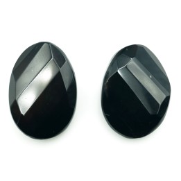 Piedra Natural 30x20mm Oval Black Agate
