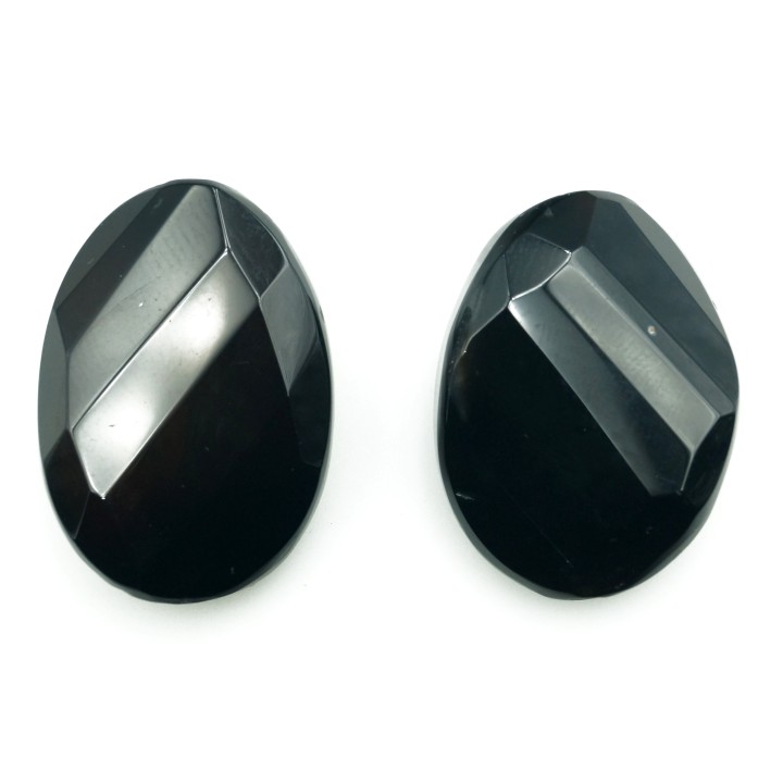 Piedra Natural 30x20mm Oval Black Agate
