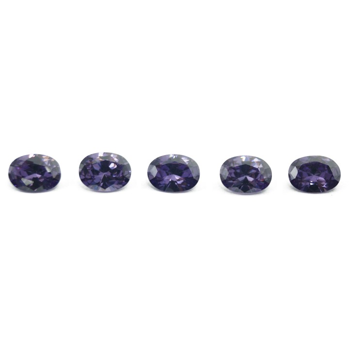 Zirconia de 8x6mm Forma oval Empaque de 100pz