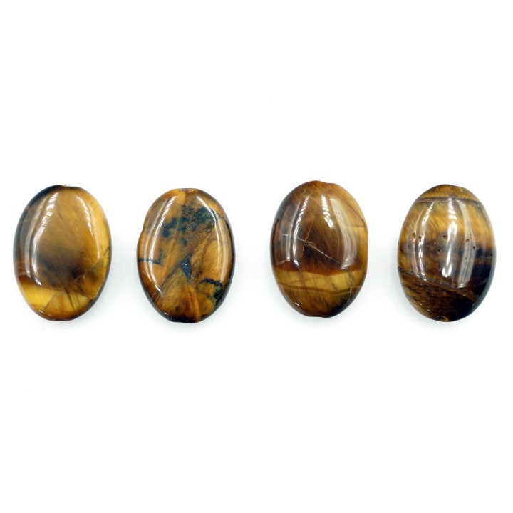 Piedra Natural 14x10mm Oval Ojo de Tigre