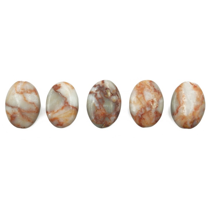 Piedra Natural 14x10mm Oval Red Picaso Jasper