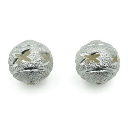 Bola perforada 12 mm de laton para collar y pulsera