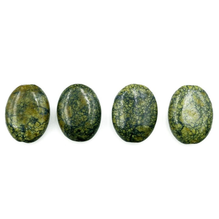 Piedra Natural 12x16mm Oval Piel de Serpiente