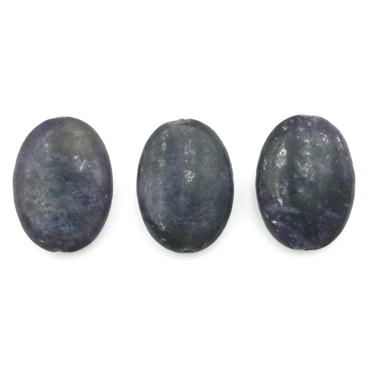 Piedra Natural 13x18mm Oval Dark Amatista