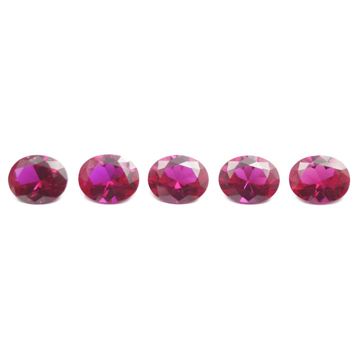 Zirconia de 9x7mm Forma oval Empaque de 100pz